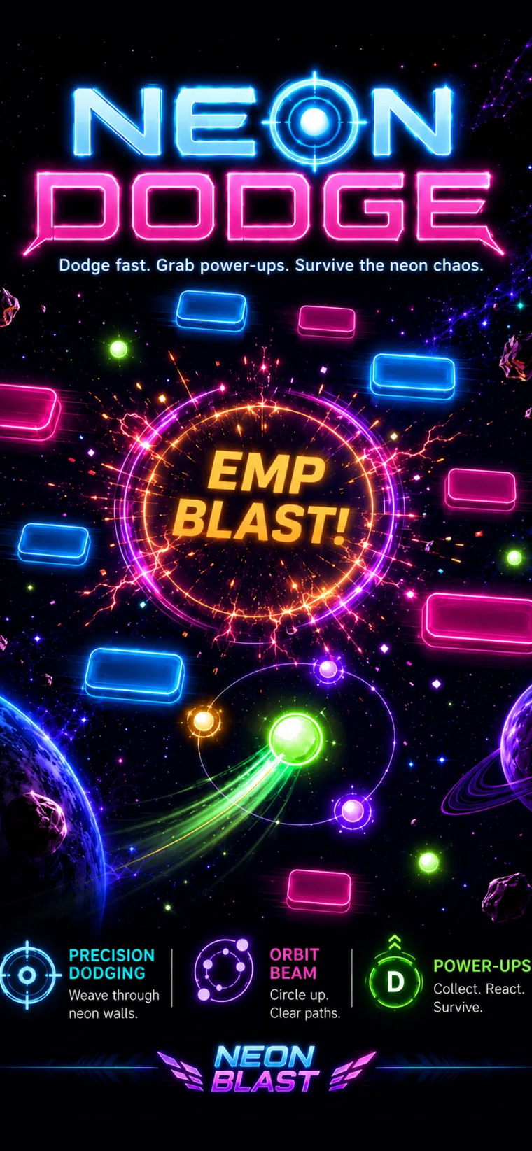 Neon Dodge gameplay